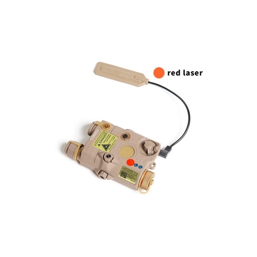 [FMATB0072] AN/PEQ-15 LED+LASER ROJO +IR DARK EARTH FMA