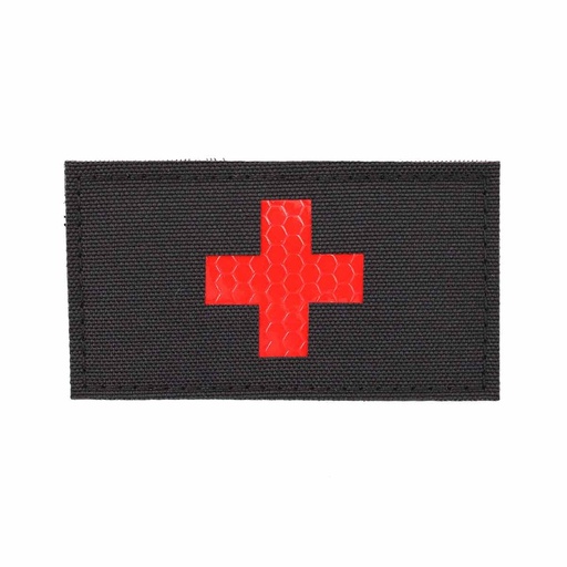[IW-08344-BK] PARCHE IMMORTAL MEDICAL REFLECTANTE NEGRO