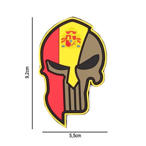 [IW-08350-SP] PARCHE IMMORTAL PVC 3D PUNISHER CASCO ESPARTANO ESPAÑA