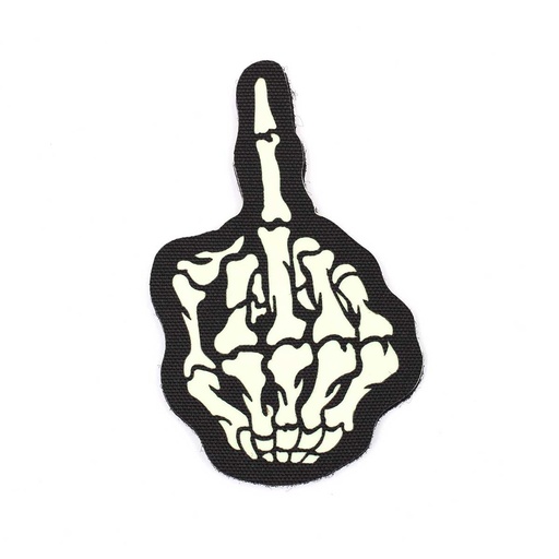 [IW-08347-BK] PARCHE IMMORTAL DEDO CALAVERA FLUORESCENTE