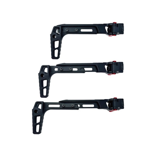 [CTM0083-ADJ] CTM Culata rail CNC TwinFold Adjustable RIS - Negra