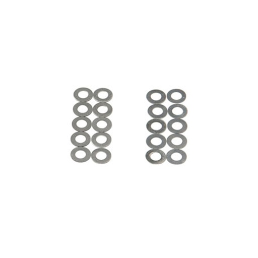 [16646A] ARANDELAS ASG 0.15MM 10PCS 0.30 MM 10PCS PLATA