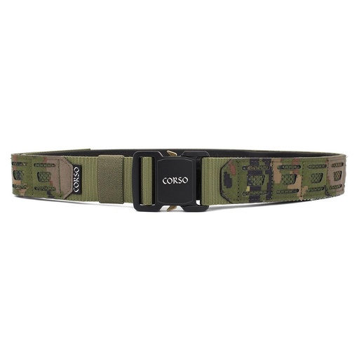 Cinturón Corso Hook Laser MK4 Pixel Boscoso – Ceñidor táctico MOLLE de alto rendimiento