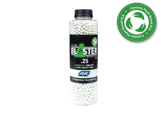 [20182] Bolas Tracer Alpha Blaster PLA 0.25g Verdes 3300 BBs – Precisión y visibilidad nocturna