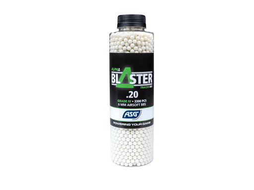 [20186] Bolas Tracer Alpha Blaster 0.20g Green 3300 BBs – Visibilidad y rendimiento