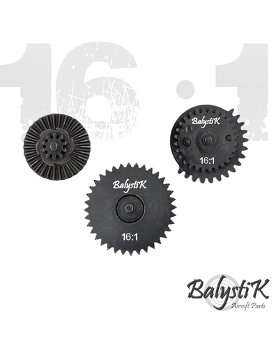 [BA-AEGSG16] Juego de Engranajes CNC de Acero Balystik Speed 16:1 para Gearbox AEG