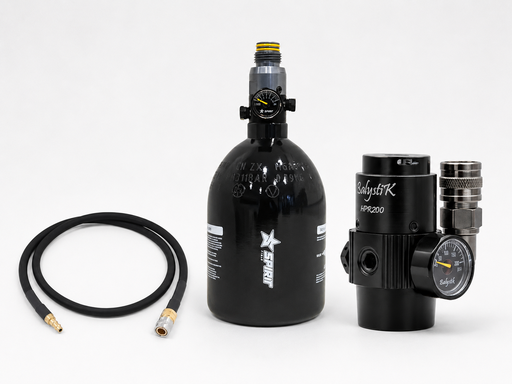 [pack 0.4] Pack HPA Spirit Field Titan 0,4L con Balystik HPR200 Black Ops y Línea Flex US