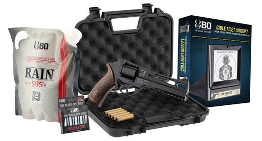 [PG1058] Pack de pistola CO₂ Chiappa RHINO 60DS + BB + diana + maletín