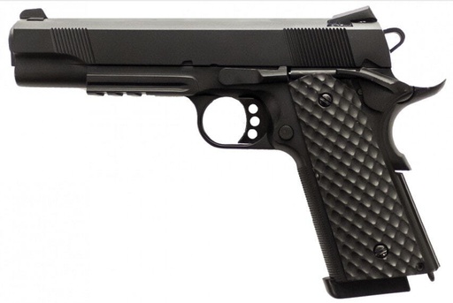 [PG3246] Pistola GBB Raven 1911 MEU Rail Full metal Negro 1,0J – Gas y CO₂