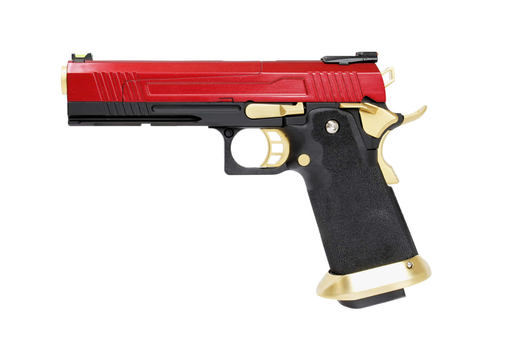 [PG41004] Pistola GBB AW Custom hx1004 Split Rojo – Gas y CO₂